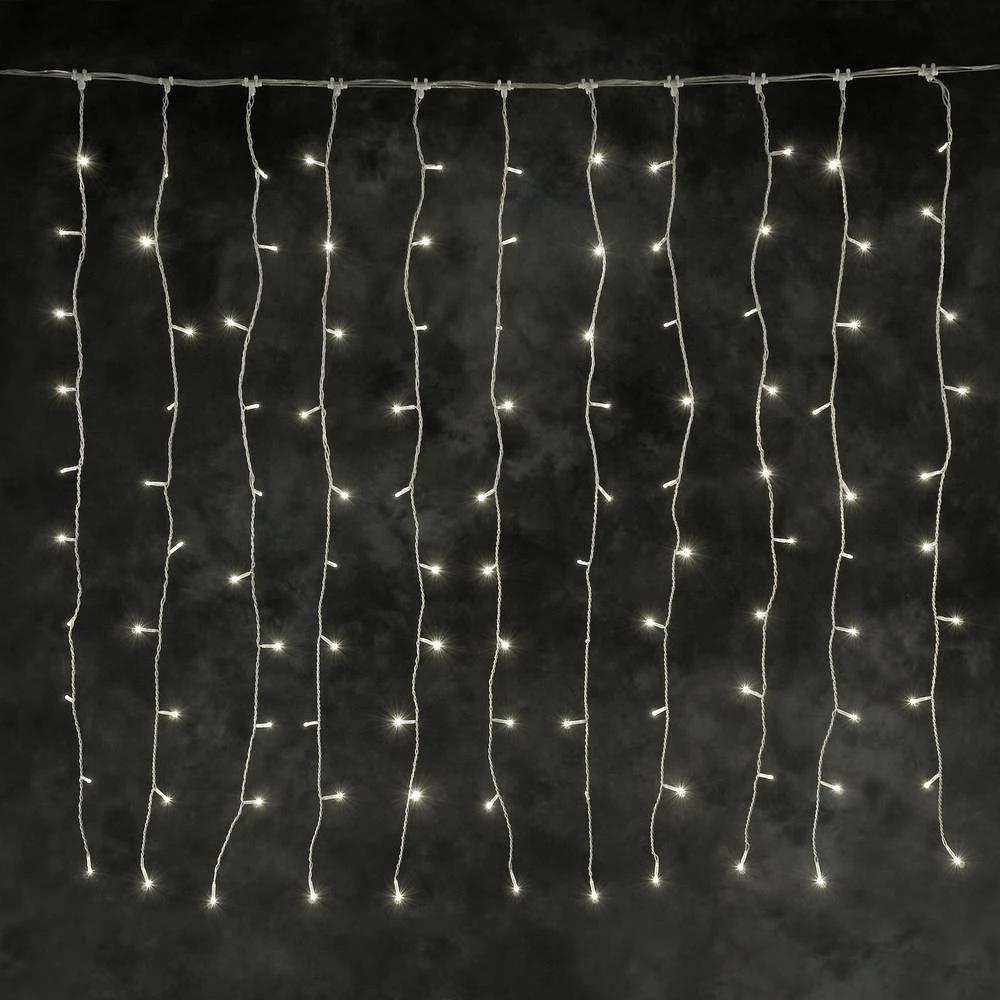 Nastavna svjetleća LED zavjesa, toplo bijeo svjetlo Konstsmide slika