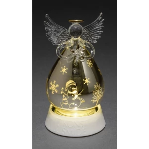 Akrilna figurina anđeo sa brojačem, toplo bijelo LED svjetlo Konstsmide 3394-300 srebrna slika