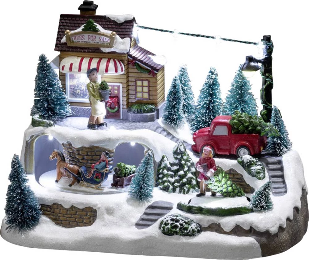 LED scenarij - božični bor, hladno bijelo LED svjetlo Konstsmide 3447-000  slika