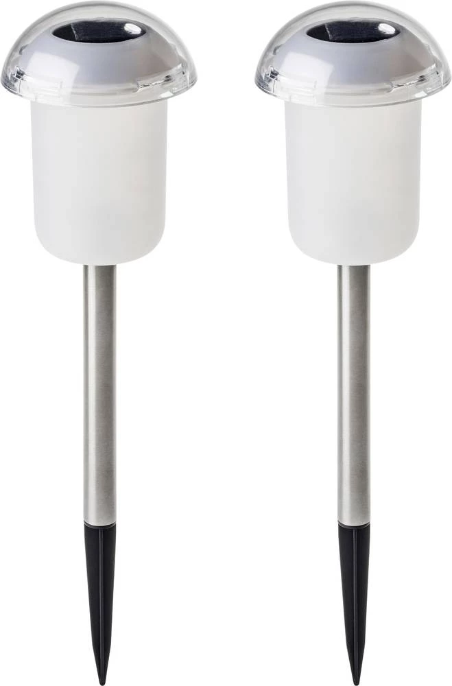 Solarna Set od 2 LED lampe za vrt 2 W RGBW Konstsmide Assis 3 7809-000, bijela, nehrđajući čeilk slika