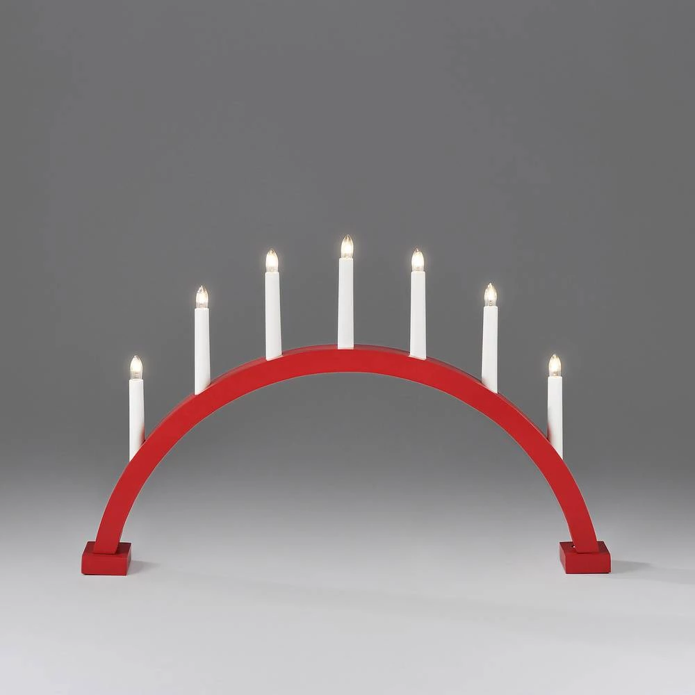 Drvena lampa sa bezbojnom žaruljom Konstsmide 2272-510, crvena slika