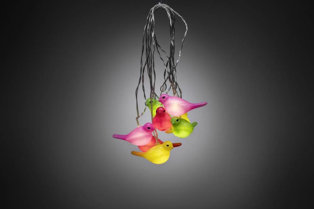 Svjetleći LED lanci u obliku ptice za unutarnju primjenu 8 LED, toplo bijelo svjetlo, dužina osvjetljenja: 3.5 m Konstsmide 1476-503 slika