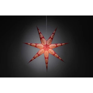 Božična LED zvijezda, bezbojan LED Konstsmide 2920-520 crvena, bijela slika