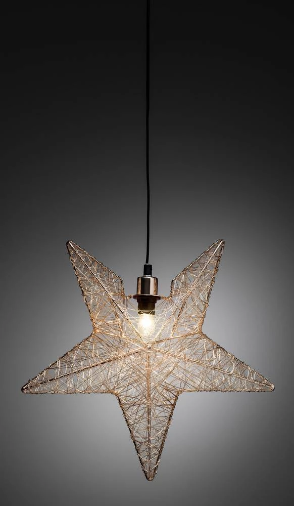 Božična zvijezda bezbojno svjetlo Konstsmide 3555-600, bakar slika