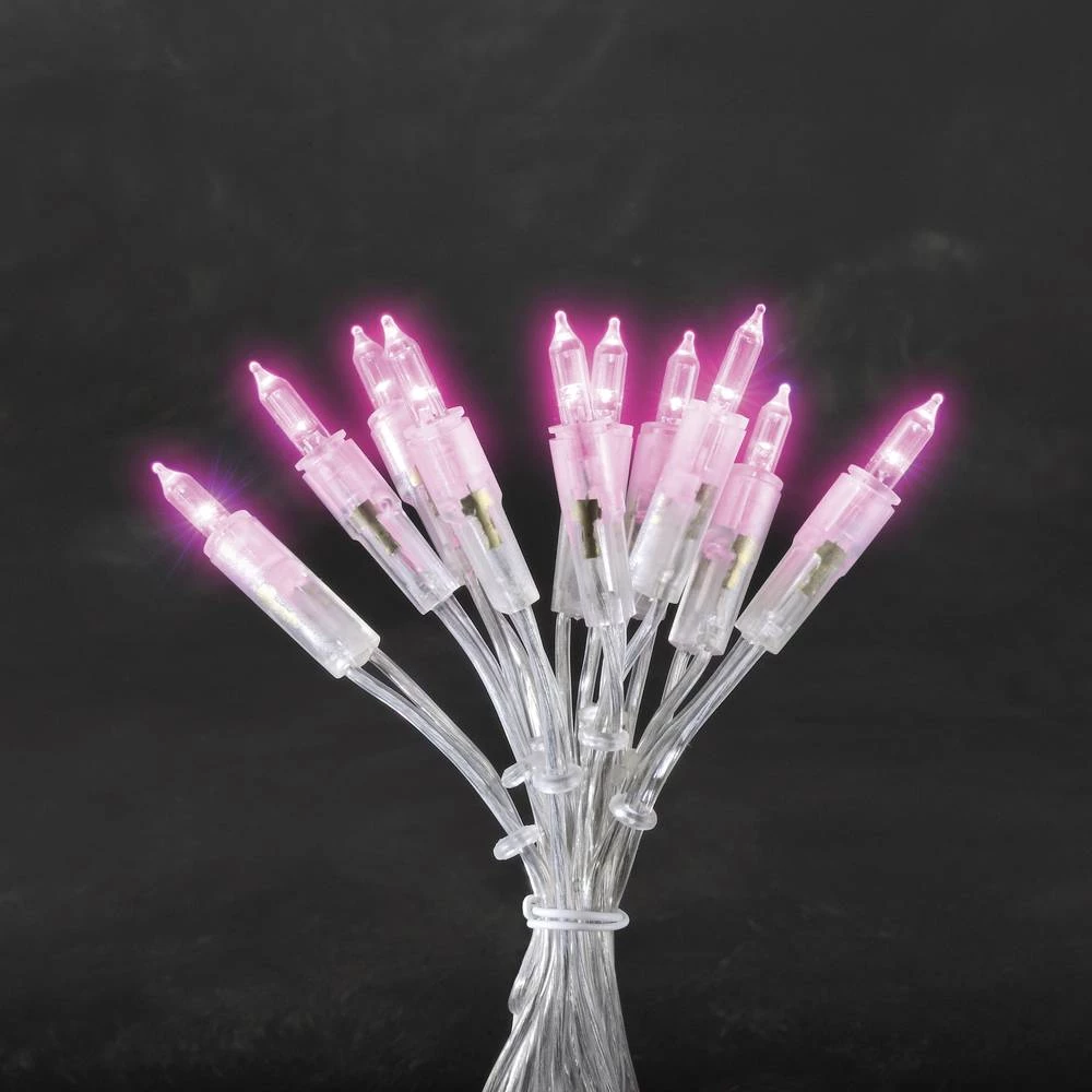 Mini-Svjetleći LED lanci za unutarnju primjenu 35 LED, roza svjetlo, dužina osvjetljenja: 5.1 m Konstsmide 6302-343