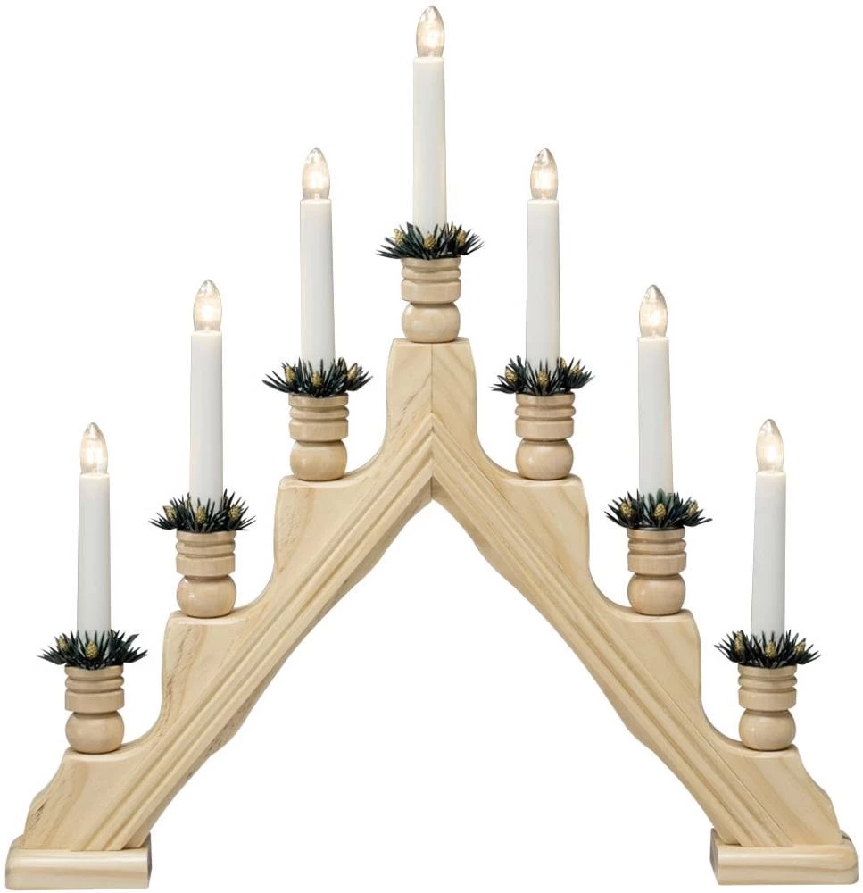 Drvena rasvjeta bezbojne žarulje Konstsmide 2285-100 Prirodna slika