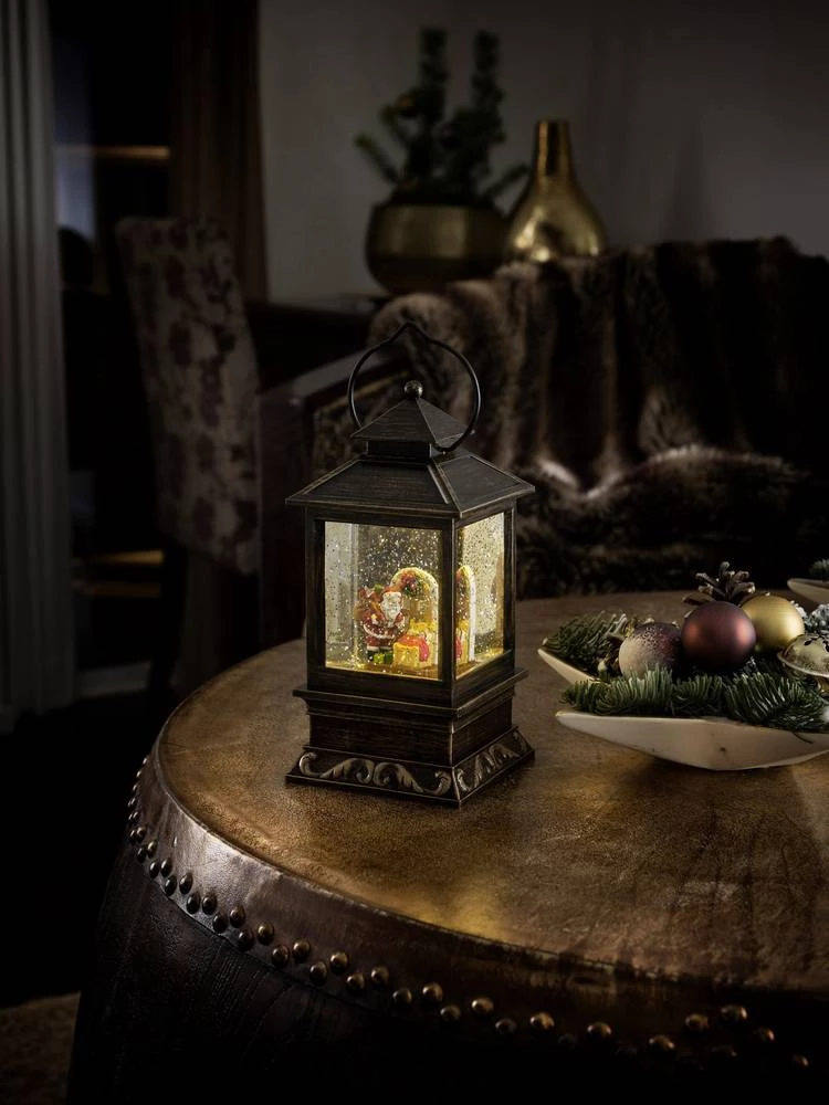 LED-fenjer sa djed mrazom, toplo bijelo svjetlo (jednobojno) Konstsmide 2800-000 Mesing slika