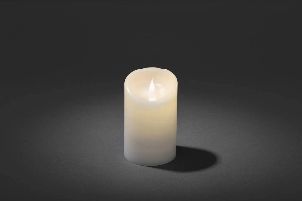 LED-svijeća od voska, toplo bijelo svjetlo  (Ř x V) 100 mm x 160 mm Konstsmide slika