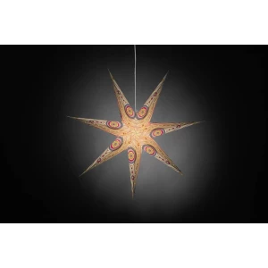 LED božićna zvijezda Konstsmide 2926-255, bijela, raznobojna slika