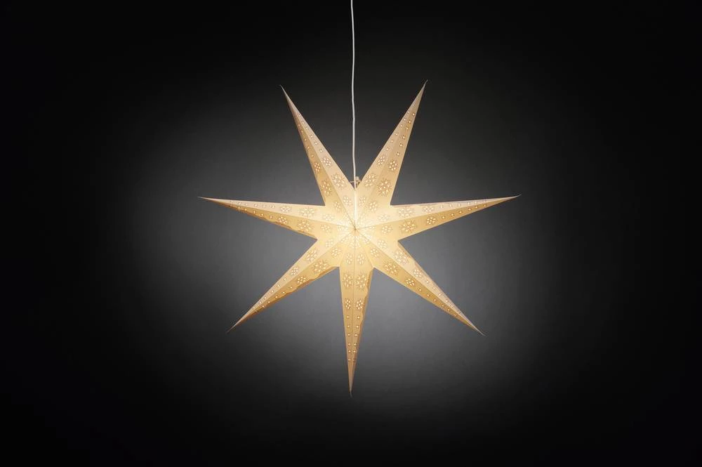 LED božićna zvijezda, bijelo LED svjetlo Konstsmide 2990-250, bijela, crvena slika