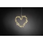LED božićna dekoracija - srce, toplo bijelo svjetlo Konstsmide 2892-803, zlatna