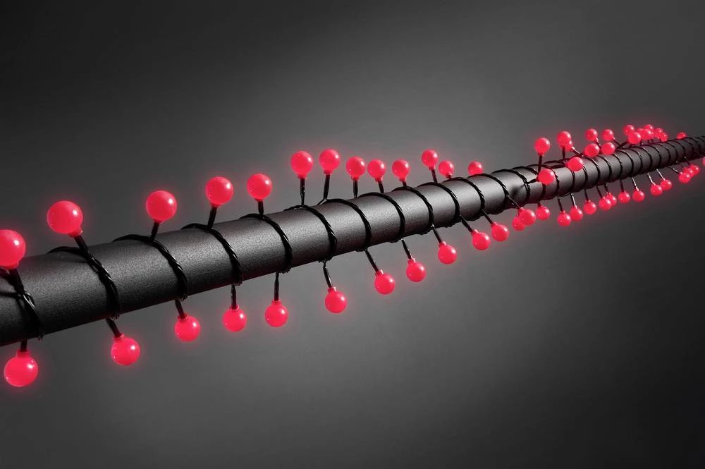 Mini-Svjetleći LED lanci za vanjsku primjenu 80 LED, crvena, dužina osvjetljenja: 6.32 m Konstsmide 3696-557 slika