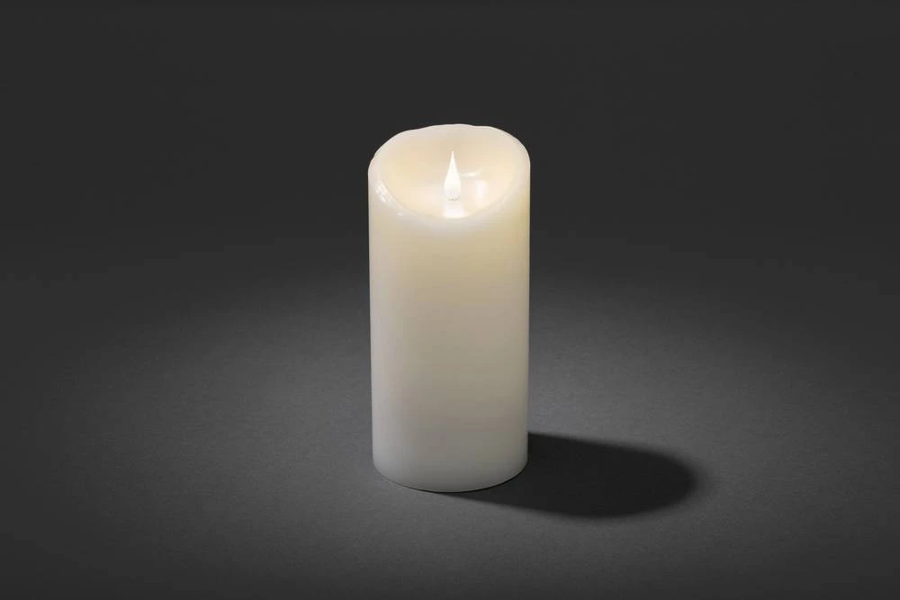 LED-svijeća od voska, toplo bijelo svjetlo  (Ř x V) 100 mm x 215 mm Konstsmide slika