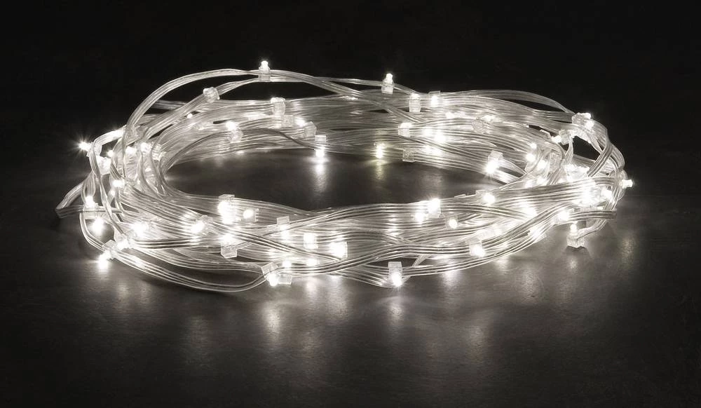 Mini-Svjetleći LED lanci za vanjsku primjenu 160 LED, toplo bijelo svjetlo Konstsmide 3143-113 slika