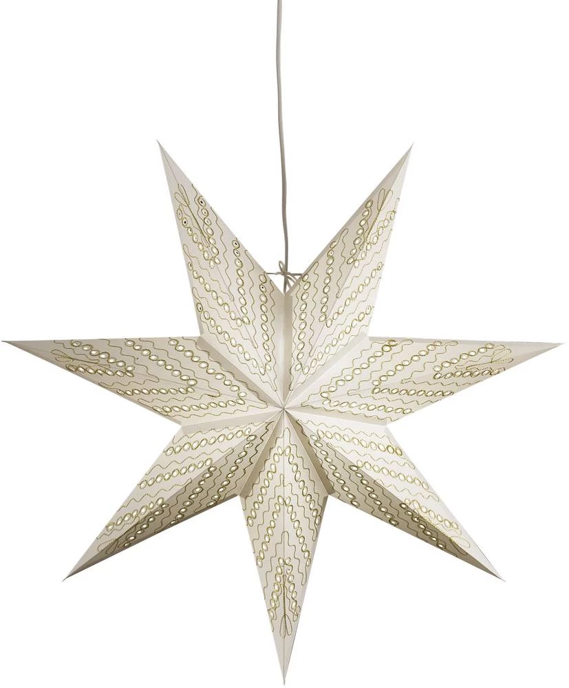 Dekoracija za prozor - zvijezda sa žaruljom Konstsmide 2959-280, bijela, zlatna slika