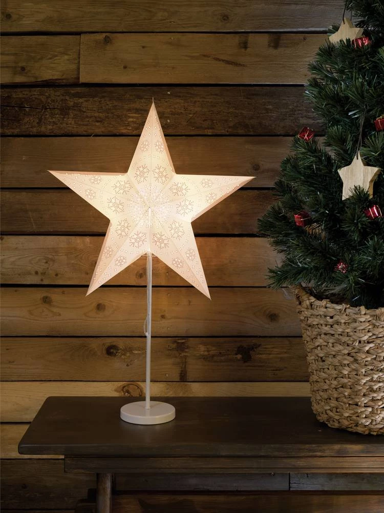 Stolna dekoracija - zvijezda Konstsmide 2991-250, bijela slika