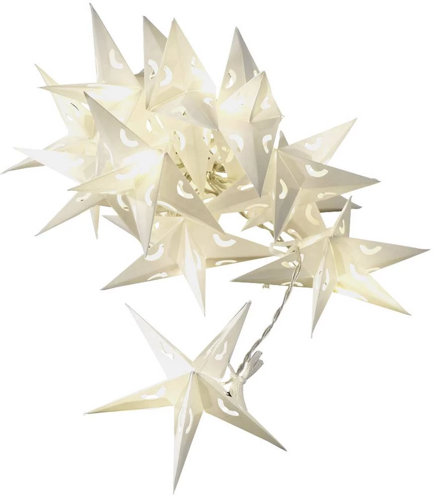 Svjetleći LED lanci u obliku zvijezde, toplo bijelo svjetlo, dužina osvjetljenja: 1.98 m Konstsmide 3195-103 slika