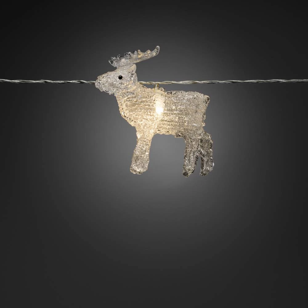 Svjetleći LED lanci u obliku jelena za unutarnju primjenu 8 LED, toplo bijelo svjetlo, dužina osvjetljenja: 1.75 m Konstsmide 1441-103 slika