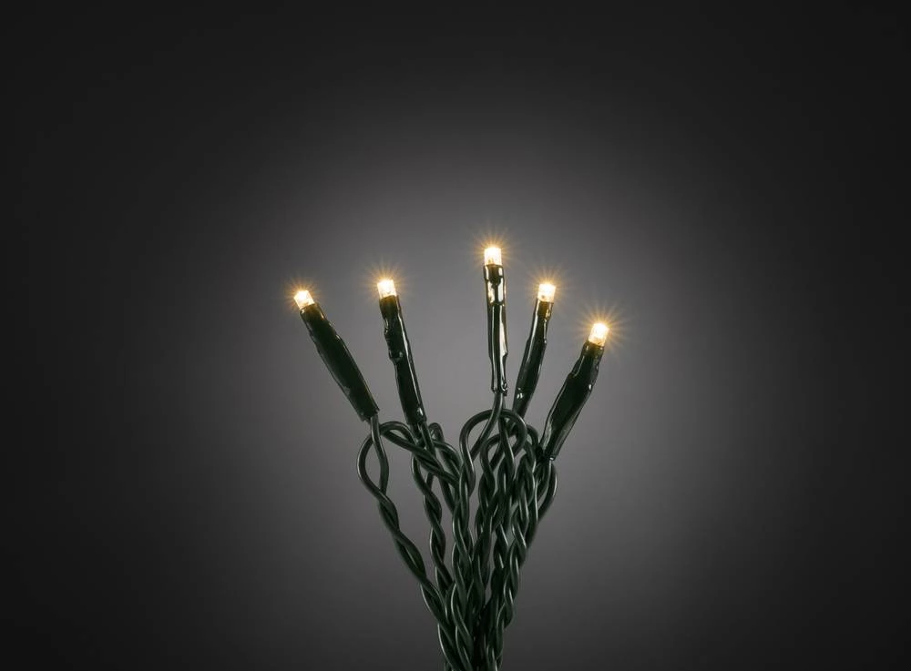 Mikro-Svjetleći LED lanci za unutarnju primejnu 50 LED, Bernstein dužina osvjetljenja: 3.43 m Konstsmide 6353-820 slika