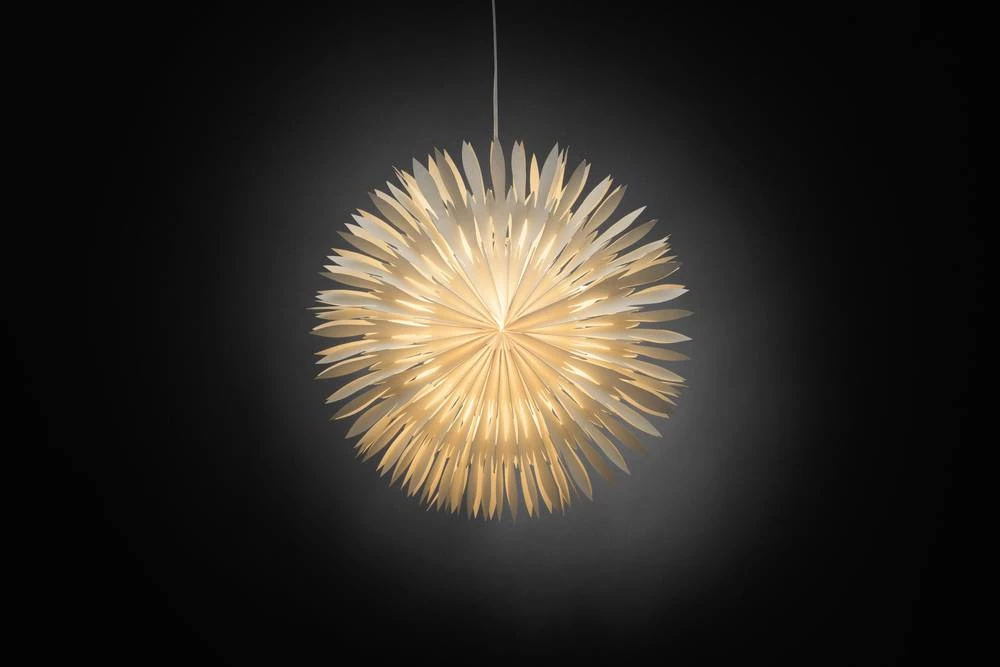 Božićna zvijezda sa štednom lampom Konstsmide 2938-200, bijela slika