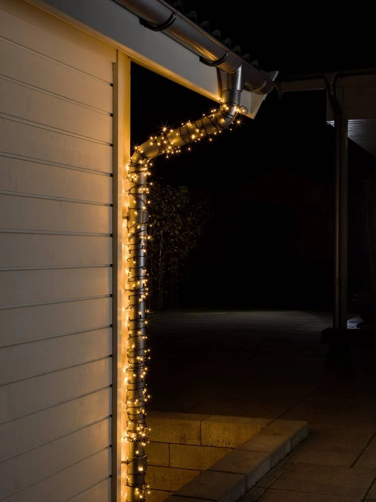 Mikro-Svjetleći LED lanci za vanjsku primjenu 120 LED, Bernstein dužina osvjetljenja: 19.04 m Konstsmide 3615-800 slika
