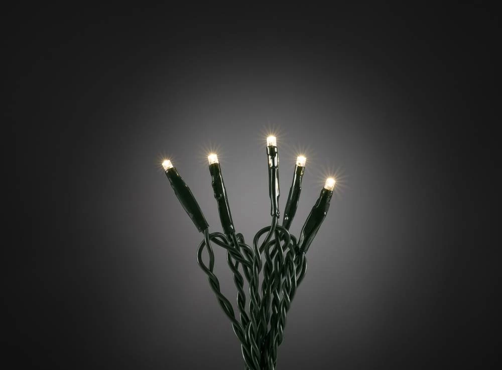Mikro-Svjetleći LED lanci za unutarnju primjenu 10 LED, toplo bijelo svjetlo, dužina osvjetljenja: 0.63 m Konstsmide 6350-120 slika