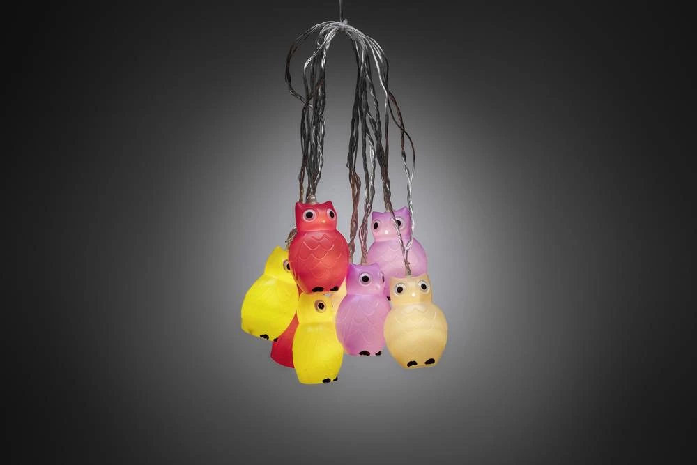 Svjetleći LED lanci u obliku sove za unutarnju primjenu 16 LED, toplo bijelo svjetlo, dužina osvjetljenja: 3.5 m Konstsmide 1477-503 slika