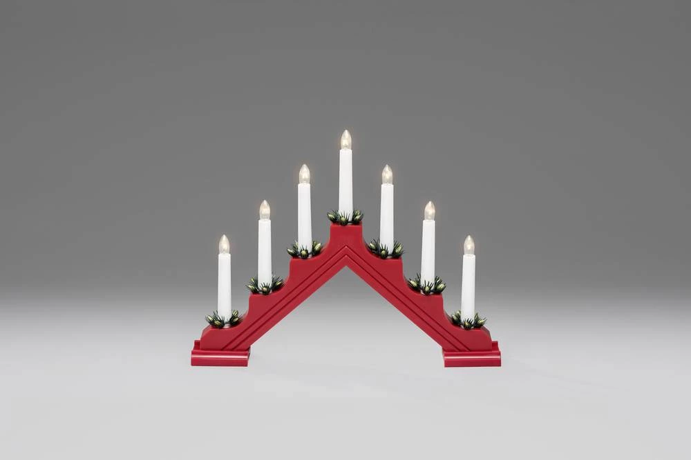 Stolna dekoracija sa bezbojnim žaruljama Konstsmide 2310-510, crvena slika