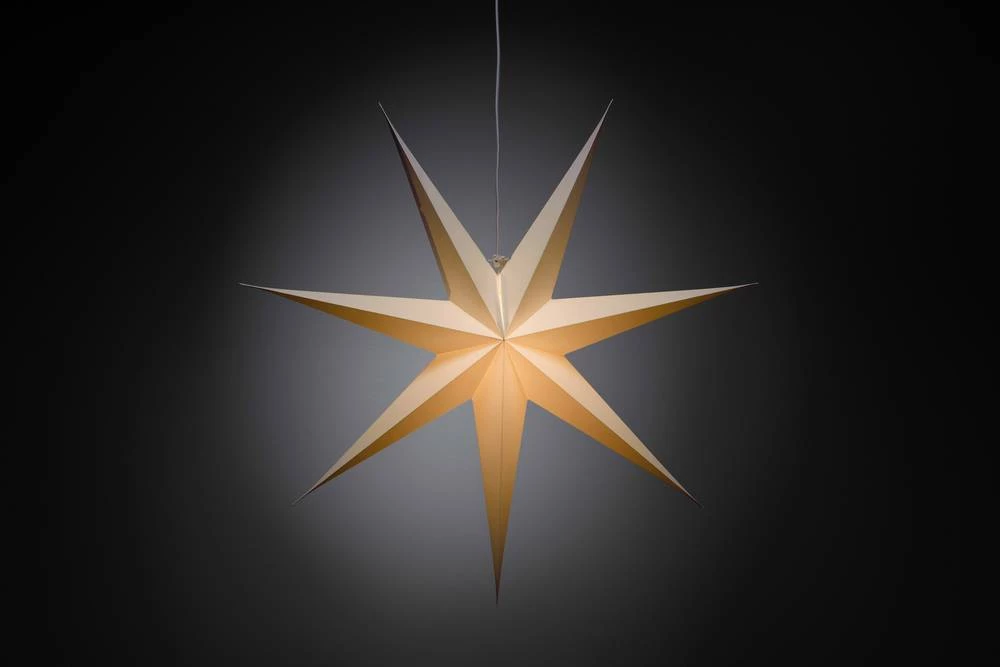 LED rasvjeta za prozor - zvijezda, svijetlo smeđa LED Konstsmide 2918-200, bijela slika