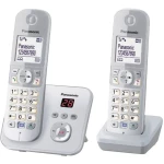 Analogni bežični telefon Panasonic KX-TG6822 Duo automatska sekretarica, telefoniranje slobodnih ruku, srebrne boje, siva