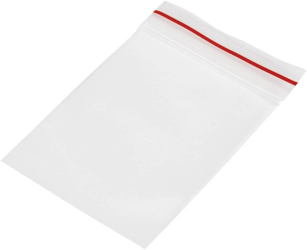 Vrećica sa patentnim zatvaranjem na stisak bez trake za označavanje (Š  x V) 40 mm x 60 mm prozirna, polietilen slika