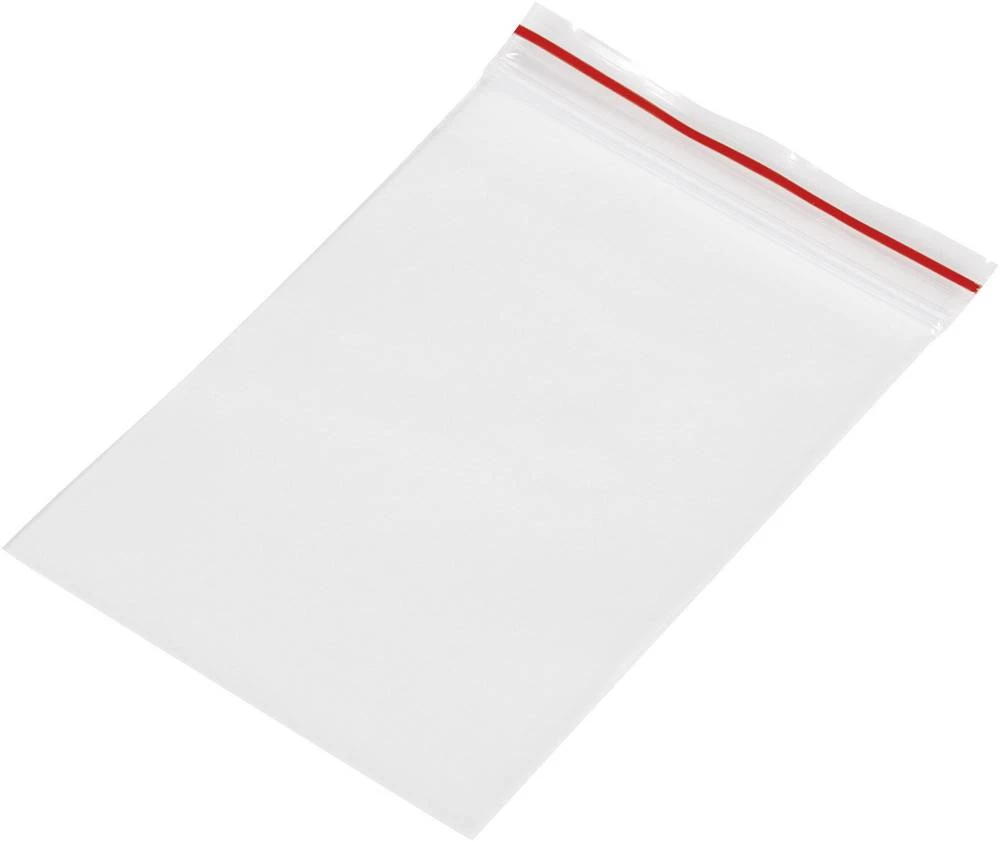 Vrećica sa patentnim zatvaranjem na stisak bez trake za označavanje (Š  x V) 60 mm x 80 mm prozirna, polietilen slika