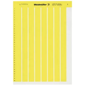Naljepnice za označavanje kablova LaserMark 8 x 20.30 mm polje za označavanje: žute boje Weidmüller 1686381687 LM MT300 20X8 GE slika