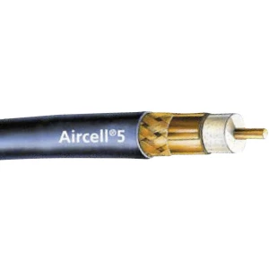 Koaksjialni kabel vanjski promjer: 5 mm AIRCELL® 5 50 85 dB crne boje SSB 6055 metarski slika