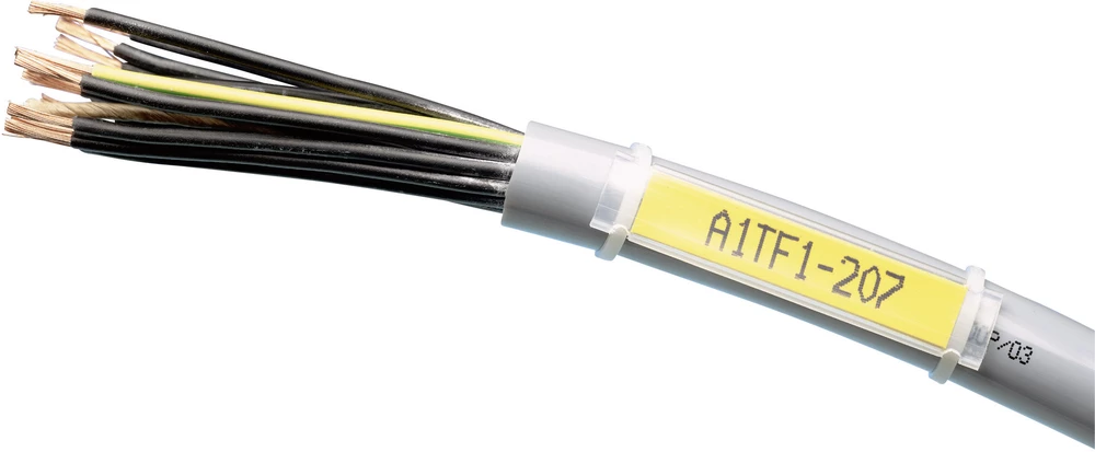 Pločica za označavanje s vezicom za kabele, vrsta montaže: kabelska vezica, područje ispisa: 18 x 9.50 mm pogodna za serije univ slika