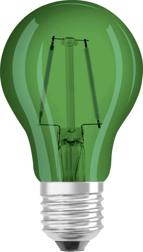 LED žarulja E27 klasičan oblik, 2 W = 15 W zelena (promjer x D) 55 mm x 105 mm KEU: A+ OSRAM sa žarnom niti 1 kom. slika