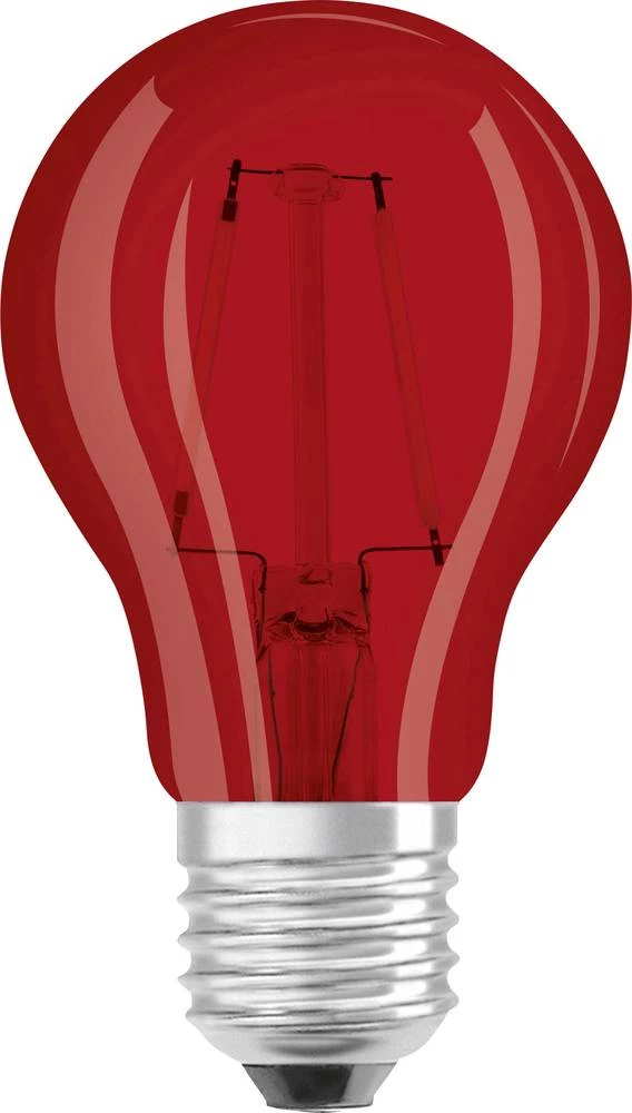 LED žarulja E27 klasičan oblik, 2 W = 15 W crvena (promjer x D) 55 mm x 105 mm KEU: A+ OSRAM sa žarnom niti 1 kom. slika