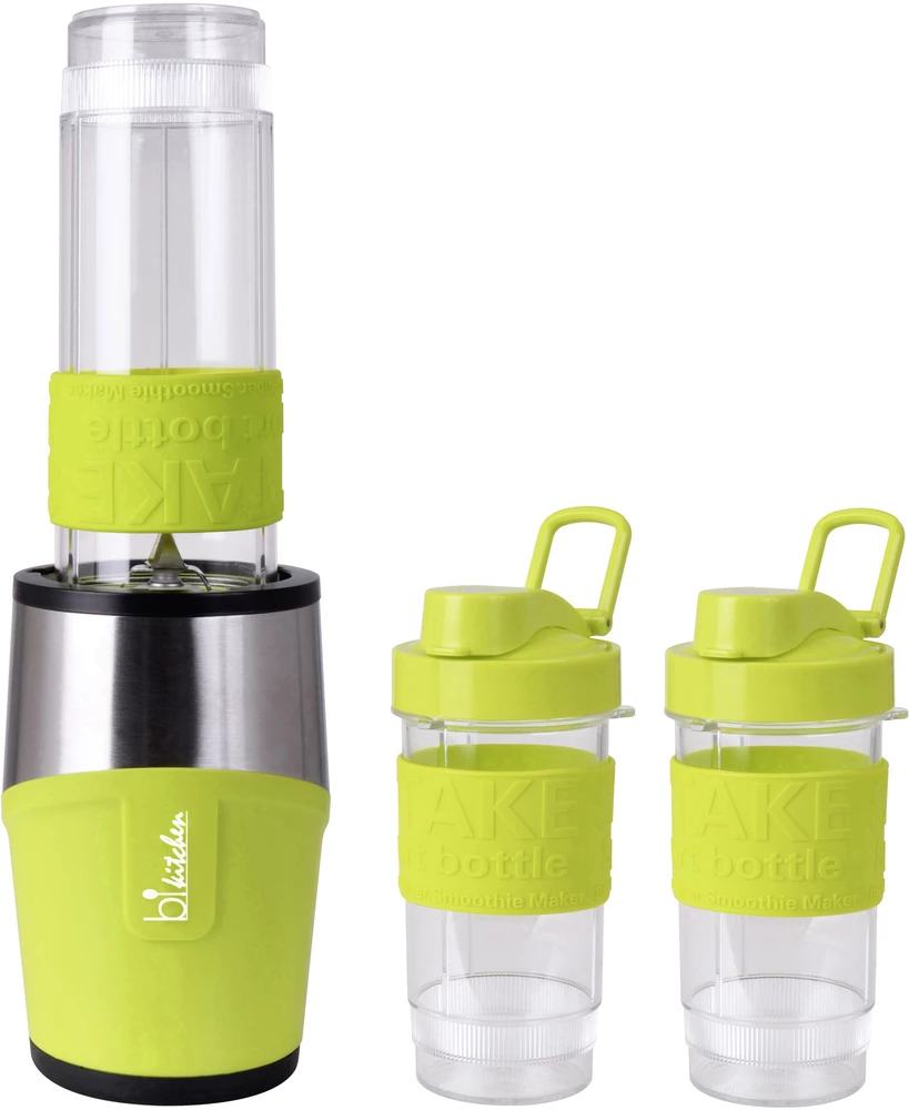 Blender za voćne napitke smooth 110 G BiKitchen 300 W zelena, plemeniti čelik slika