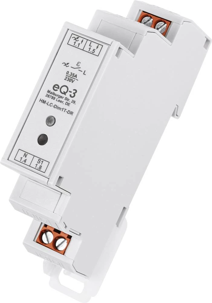 Bežični prekidač HM-LC-Dim1T-DR HomeMatic za DIN šinu maks. domet (na otvorenom) 140 m 80 W slika