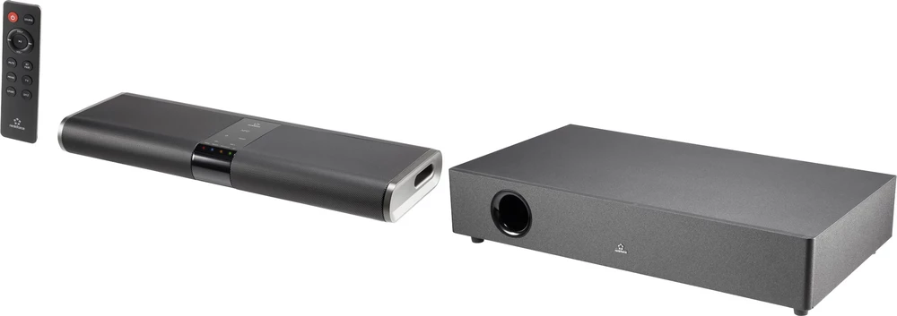 Zvučnički sustav Soundbar Renkforce RF-TB240WW crni, uklj. bežični subwoofer, Bluetooth, NFC slika