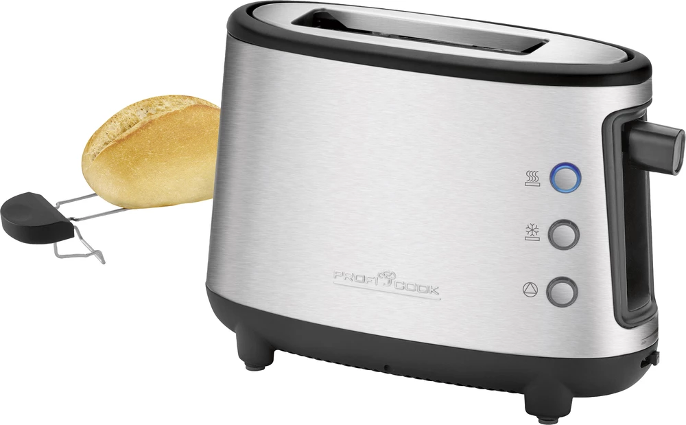 Toster PC-TA 1122 Profi Cook s nastavkom za pecivo srebrna/plemeniti čelik slika