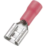 Plosnata utična čahura, širina utikača: 6.4 mm debljina utikača: 0.8 mm 180 ° djelomično izolirana, crvene boje Conrad Component