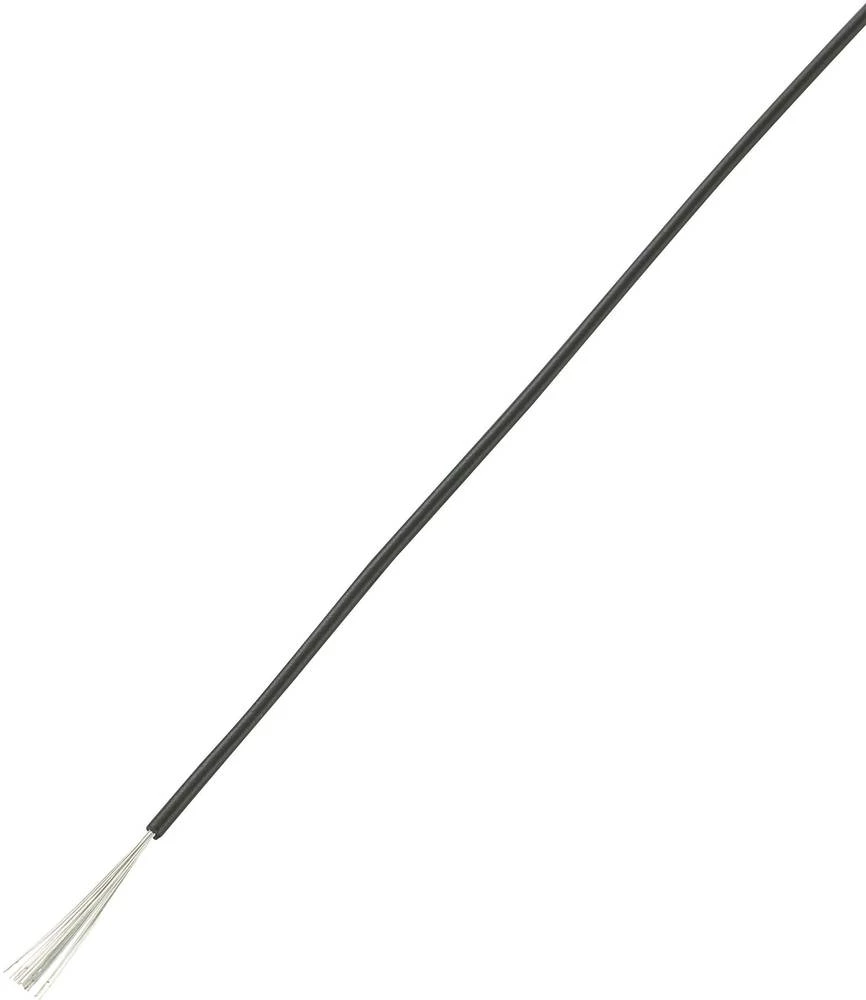 Finožični vodič LiY 1 x 0.50 mm? crne boje Conrad Components 609337 25 m slika