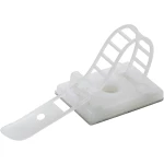 Montažno podnožje, samoljepivo, vijčano, sa vezicom za kabele, prirodne boje Conrad Components 541211 WCT-85 25 kom.