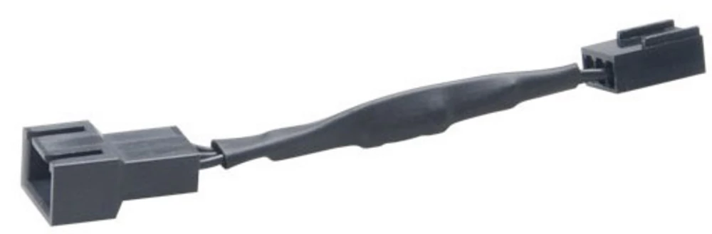 PC-Kabel za priključivanje ventilatora [1x PC-utikač 3pol. - 1x PC-utičnica 3pol.] 0.08 m crne boje Akasa slika