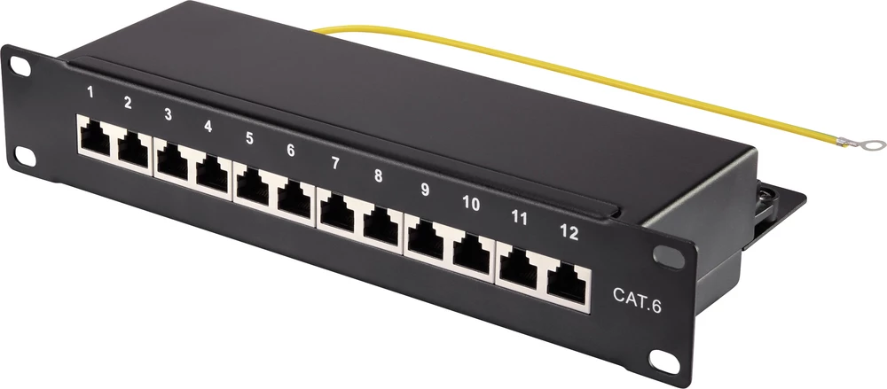 12-portni mrežni Patch panel Renkforce 1574938 CAT 6 1 HE slika