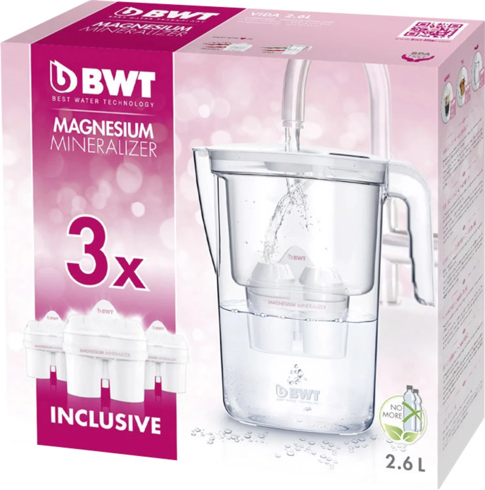 Filter za vodu VIDA Promo 3Mg2 0815484 BWT 2.6 l bijela slika