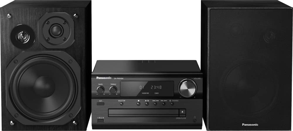 Stereo uređaj Panasonic SC-PMX84EG-K Bluetooth®, DAB+, CD, UKW, USB, High-Resolution Audio 2 x 60 W crne boje slika