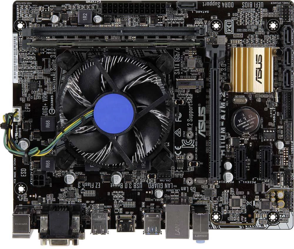 PC Tuning komplet (Media) Intel Core i5 i5-7400 (4 x 3 GHz) 8 GB Intel HD Graphics 630 Micro-ATX slika