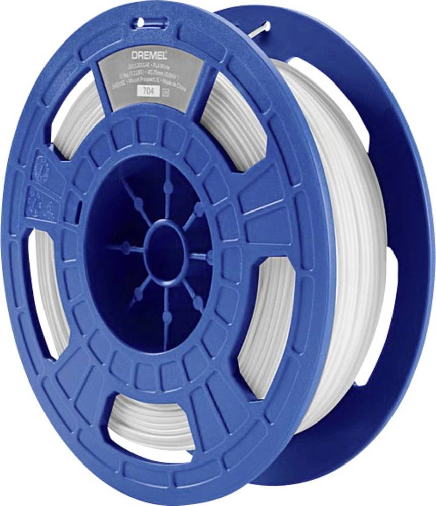 Filament Dremel 26153D01JB PLA 1.75 mm bijele boje 0.5 kg slika
